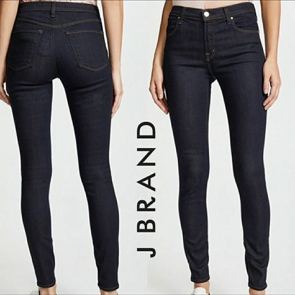Like New J Brand Maria high rise skinny in after dark size 27